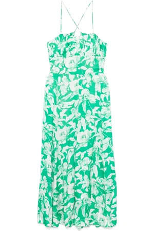 Maje Floral-print midi dress