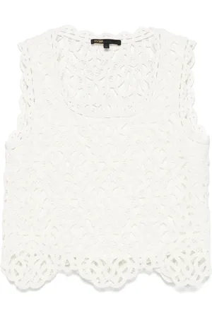 Maje Crochet-knit top