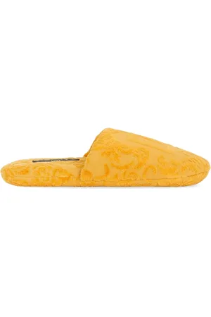 Dolce & Gabbana Logo-embroidered slippers