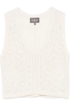 ERIC BOMPARD Pointelle V-neck vest