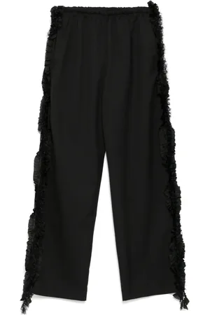 JNBY Side-detailed straight trousers