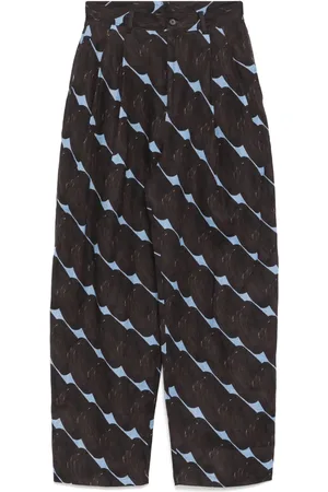 JNBY Pattern-printed tapered trousers