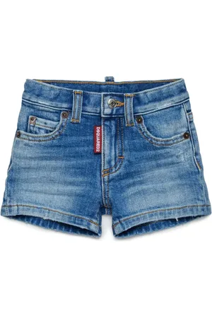 Dsquared2 Mid-rise denim shorts