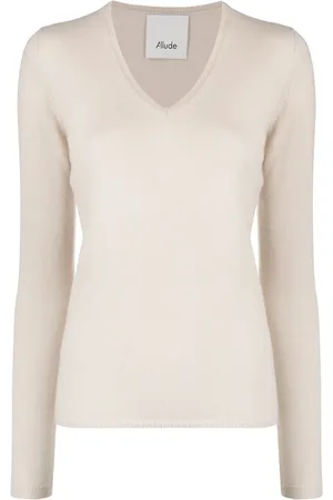 Allude V-neck cashmere jumper