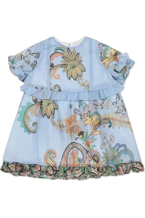 Etro Ruffle paisley-print dress