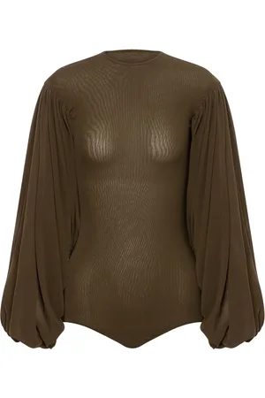 Serafini Draped-sleeve top
