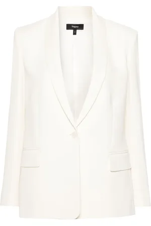 THEORY Crepe single-breasted blazer
