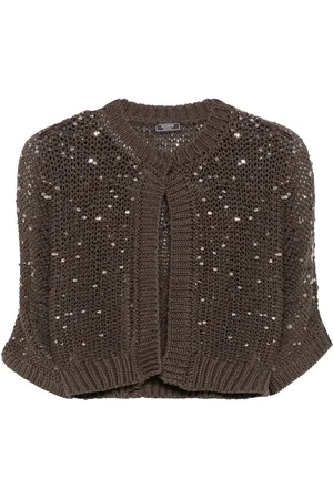 PESERICO SIGN Sequin-embellished cardigan