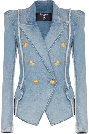 Balmain Raw edge denim jacket