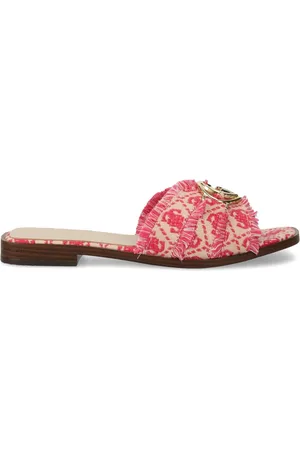 Guess Fringed-monogram slides
