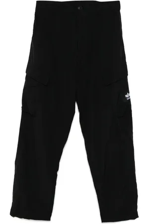 Izzue Logo-patch trousers