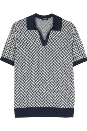 DRUMOHR Patterend-jacquard polo shirt