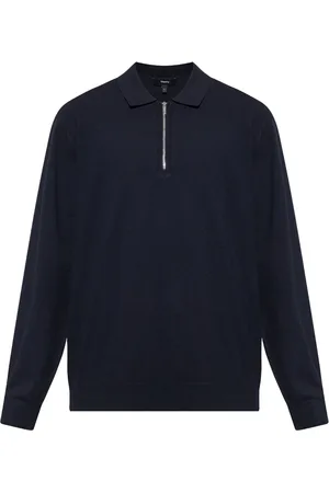 THEORY Quarter-zip polo jumper