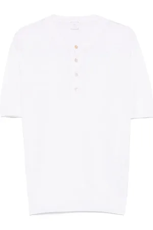 ELEVENTY Henley-neck T-shirt