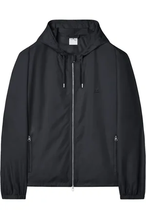 Courrèges Logo-patch hooded windbreaker