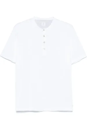 ELEVENTY Henley-neck T-shirt