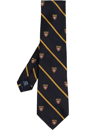 Ralph Lauren Embroidered striped tie