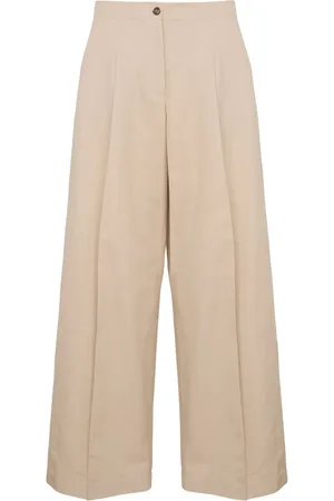 YVES SALOMON Pressed-crease trousers