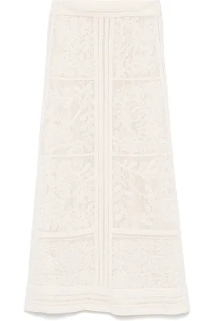 ERIC BOMPARD Pointelle-knit midi skirt