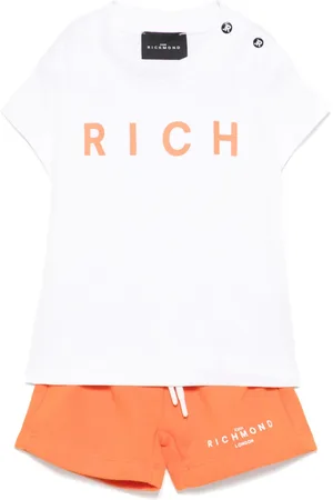 John Richmond Logo-print shorts set