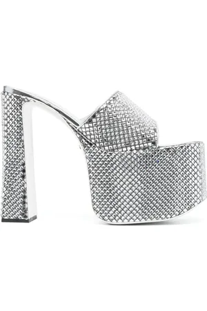 GCDS Mirror 165mm platform sandals