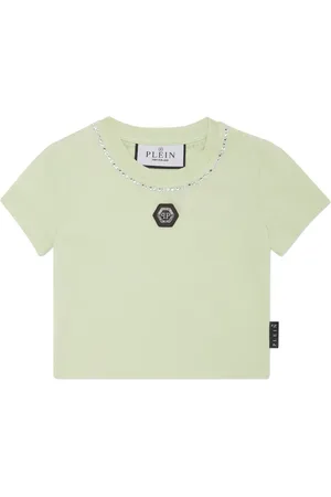 Philipp Plein Strass cropped T-shirt