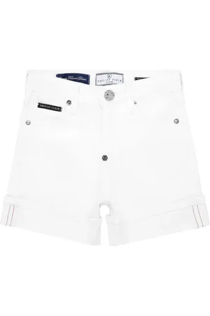 Philipp Plein Cuff denim shorts
