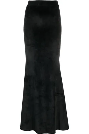 GCDS Velvet maxi skirt