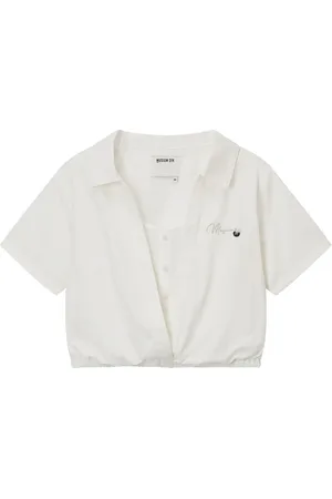 Musium Div. Logo-embroidered shirt