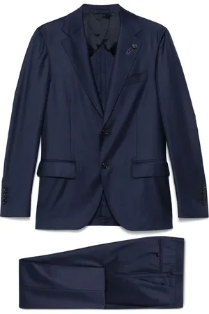 LARDINI Brooch-detail suit