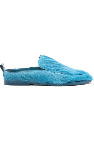 GCDS Cavallino-hair flat mules