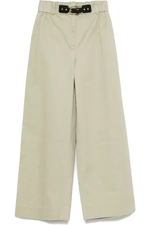 Maje Embossed-logo trousers