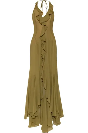 MISBHV Ruffle-detailing midi dress
