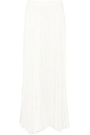 Styland High-waist pleated midi skirt