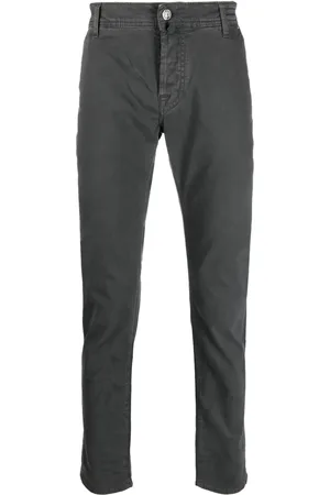 Jacob Cohen Logo-patch cotton blend tapered jeans