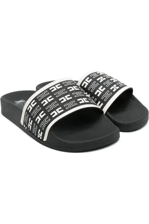 Elisabetta Franchi Monogram-pattern flip-flops