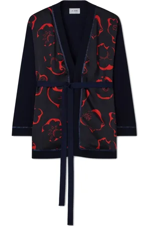 ST. JOHN Floral-print cardigan