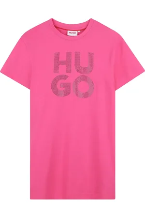 HUGO BOSS Logo-print cotton dress