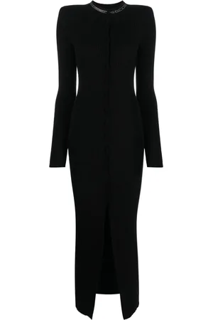GCDS Bling ribbed maxi dress