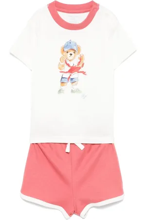 Ralph Lauren Polo-Bear cotton shorts set