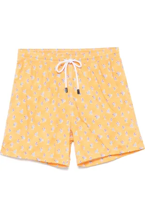 BARBA Cactus-print swim shorts