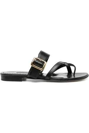 Manolo Blahnik Leather flat sandals
