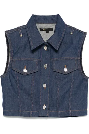 Maje Denim cropped gilet