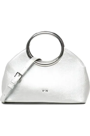 V°73 Metallic-effect tote bag