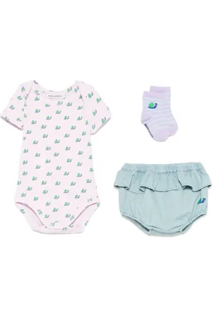 Bobo Choses Funny Snail bodysuit set (set of three)