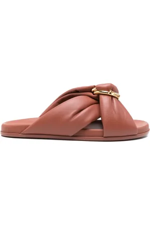 Fendi Sienna leather sandals