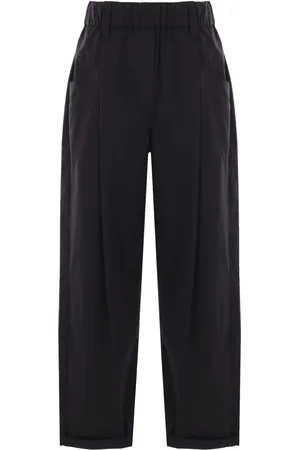 Brunello Cucinelli Monili-chain poplin trousers