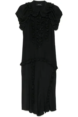 Simone Rocha Ruffled multi-stitched midi dress