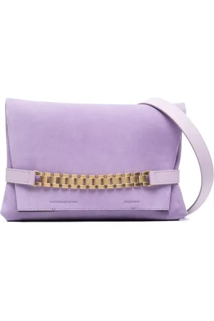 Victoria Beckham Chain Pouch suede shoulder bag