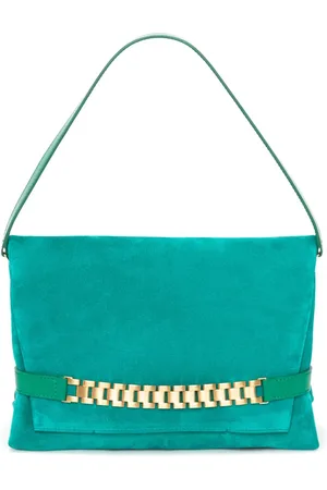 Victoria Beckham Chain Pouch suede shoulder bag